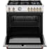 Bertazzoni Master Series MAS365DFMNG - 36 Inch Freestanding Dual Fuel Range with 5 Sealed Burners