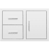 Summerset DC233 - 33 Inch Stainless Steel 2-Drawer &amp; Access Door Combo with Hidden Hinge