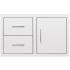 Summerset DC236 - 36 Inch Stainless Steel 2-Drawer &amp; Access Door Combo with Hidden Hinge