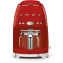 Smeg 50's Retro Design DCF02RDUS - 12" 50's Retro Style Aesthetic Drip Coffee Machine