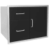 Wildfire WFDDWCOMBO3021BSS - 30 Inch Black 304 Stainless Steel Access Door &amp; Double Drawer Combo