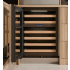 Sub-Zero Designer Series DEU2450WAR - 24 Inch Panel Ready Under Counter Dual Zone Smart Wine Cooler in Opened View