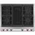 Wolf M Series DF36450CSP - 36" Dual Fuel Range - 4 Burners and Infrared Charbroiler Top View