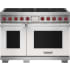 Wolf M Series DF48850WHPLP - 48 Inch Freestanding Dual Fuel Smart Range in Front View