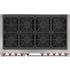 Wolf M Series DF48850BKP - 48 Inch Freestanding Dual Fuel Smart Range in Cooktop View
