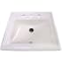 Nantucket Sinks Great Point Collection DI2418R8BISQUE - 23 Inch Drop-In Rectangular Ceramic Vanity Sink- Bisque with 3 Faucet Holes