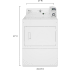 Whirlpool Commercial Laundry WPWADREW2745 - 27 Inch Electric Commercial Dryer