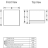 Cafe CCP06BP4PW2 - Beverage Center - Dimensions