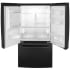 GE GFE26JGMBB - 36 Inch French Door Refrigerator Open View