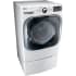 LG SteamDryer Series DLEX8100W - Shown with Pedestal (Sold Separately)