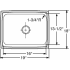Elkay Lustertone Collection DLFR191810 - Product Drawing