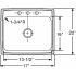 Elkay Lustertone Collection DLRQ1722103 - Product Drawing