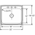 Elkay Lustertone Collection DLRQ2219101 - Product Drawing