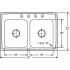 Elkay Lustertone Collection DLR3722101 - Product Drawing