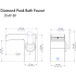 ZLINE DMPBFCH - Diamond Peak Bath Faucet Dimension