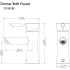 ZLINE DNRBFCH - Donner Single Handle Bath Faucet Dimension