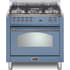 LOFRA Dolcevita RLCS36M0G500 - Dolcevita 36 Inch Lavender Duel-Fuel Range with Chrome Trim