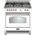LOFRA Dolcevita RWCS36M0G500 - Dolcevita 36 Inch White Duel-Fuel Range with Chrome Trim