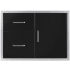 Wildfire WFDDWCOMBO3021BSS - 30 Inch Black 304 Stainless Steel Access Door &amp; Double Drawer Combo