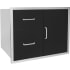 Wildfire WFDDWCOMBO3024BSS - 30 Inch Black 304 Stainless Steel Access Door &amp; Double Drawer Combo