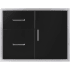 Wildfire WFDDWCOMBO3024BSS - 30 Inch Black 304 Stainless Steel Access Door &amp; Double Drawer Combo