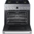 Dacor Transitional DOP36T86GLS - 36 Inch Freestanding Gas Smart Range in Opened View