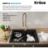 Kraus Forteza Series KGD50BL10075MB - Deep and Spacious Double Bowl Sink