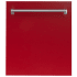 ZLINE DWRG24 - 24 Inch Top Control Dishwasher in Red Gloss with Traditional Style Handle