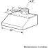 Bosch 800 Series DPH30652UC - Dimensions