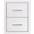 Summerset DR217 - 17-Inch Stainless Steel Double Drawer
