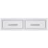 Summerset DR232H - 32 Inch Stainless Steel Flush Mount Horizontal Double Access Drawer with Ball Bearing Slides