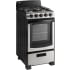 Danby DR203BSSGLP - 20 Inch Freestanding Gas Range Right Angle