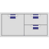 Hestan Aspire AESDR42BU - 42 Inch Double Drawer and Storage Door Combination in Blue