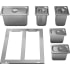 Zephyr PRESRV DRPAN241S - 11-piece Stainless Steel Drawer Pan Kit