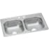 Elkay Dayton Elite Collection DSE233192 - 33 Inch Drop-In Double Bowl Stainless Steel Sink with 2 Faucet Holes