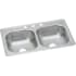 Elkay Dayton Elite Collection DSE233193 - 33 Inch Drop-In Double Bowl Stainless Steel Sink with 3 Faucet Holes