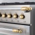 Bertazzoni Heritage Series DSHERTKHGO - Gold Décor Set for Range and Hood