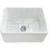 Nantucket Sinks PFCS23 - 23 Inch Fireclay Farmhouse Kitchen Sink with Heat/Stain Resistant