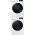 Samsung SAWADRE62B0BE01 - Stacked Washer &amp; Dryer Set with Front Load Washer and Electric Dryer in White