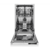 Bertazzoni DW18S2IPV - 18 Inch Fully Integrated Built-In Panel Ready Dishwasher with 8 Place Setting Capacity in Front View