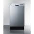 Summit DW18SS4 - 18 Inch Full Console Built In Dishwasher