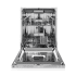 Bertazzoni Professional Series DW24S3IPV - 24 Inch Fully Integrated Built-In Panel Ready Dishwasher with 15 Place Setting Capacity in Opened View