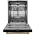 Thor Kitchen Gordon Ramsay Collection DW24X8BA00BRZ - 24 Inch Dishwasher Matte Black/Bronze in Opened View