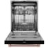 Thor Kitchen Gordon Ramsay Collection DW24X8BA00RSG - 24 Inch Dishwasher Matte Black/Rose Gold in Opened View