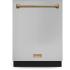 Thor Kitchen Gordon Ramsay Collection DW24X8BA99BRZ - 24 Inch Dishwasher Stainless Steel/Bronze in Front View
