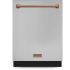 Thor Kitchen Gordon Ramsay Collection DW24X8BA99RSG - 4 Inch Dishwasher Stainless Steel/Rose Gold in Front View