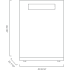 Blomberg DWT81800FBI - 24 Inch Fully Integrated Dishwasher Dimensions