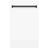 ZLINE Autograph Edition DWVZWM18MB - Autograph Edition 18" Compact 3rd Rack Top Control Dishwasher