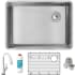 Elkay Crosstown Collection ECTRU24179RTFLC - Elkay Crosstown® 18 Gauge Stainless Steel Single Bowl Undermount Sink Kit with Filtered Faucet and Accessories