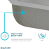 Elkay Crosstown Collection ECTRU35179T - Sound Absorbing Feature